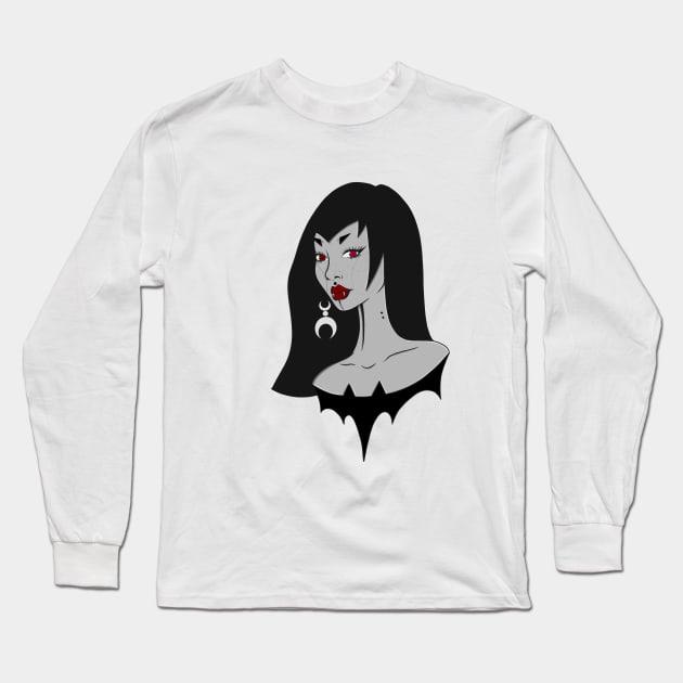 Vampire Long Sleeve T-Shirt by reivchan